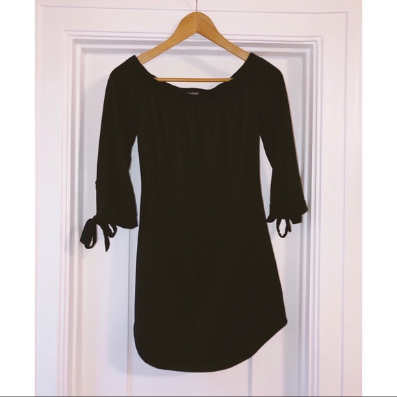 black off shoulder summer dress